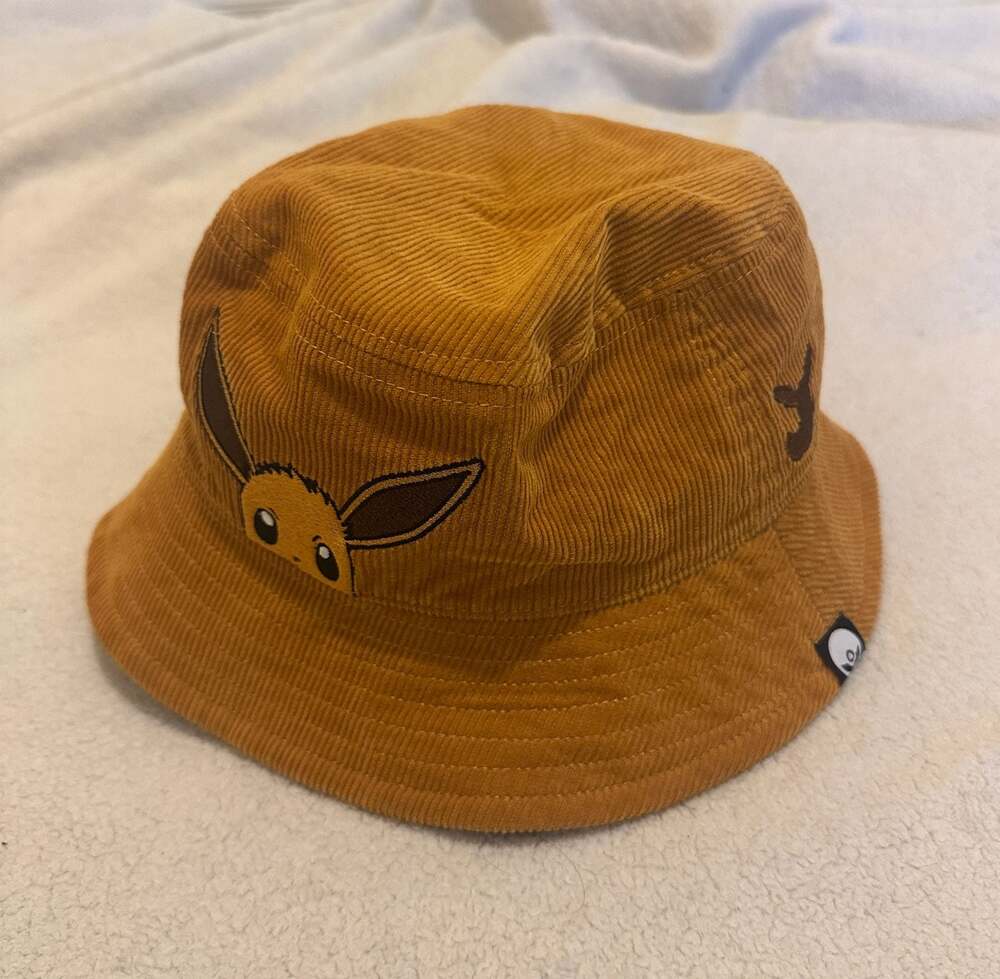 Pokemon Eevee Corduroy Bucket Hat One Size